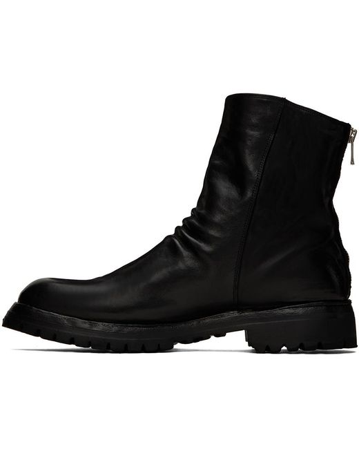 Officine Creative Black Ikonic 006 Boots for men