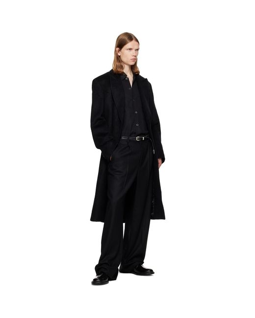 Our Legacy Black Whale Coat for men