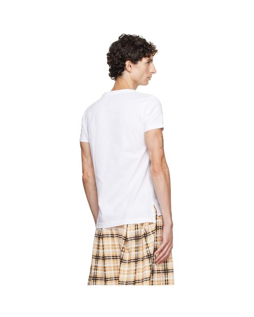 Vivienne Westwood White Orb Peru T-Shirt for men