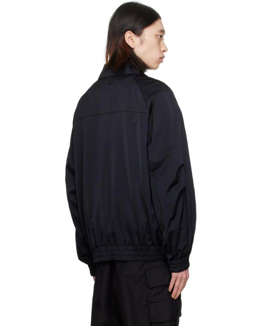 Wooyoungmi Blue Black Embroidered Jacket for men