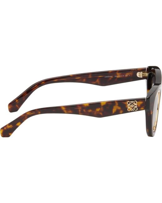 Loewe Black Mini Anagram Cateye Sunglasses
