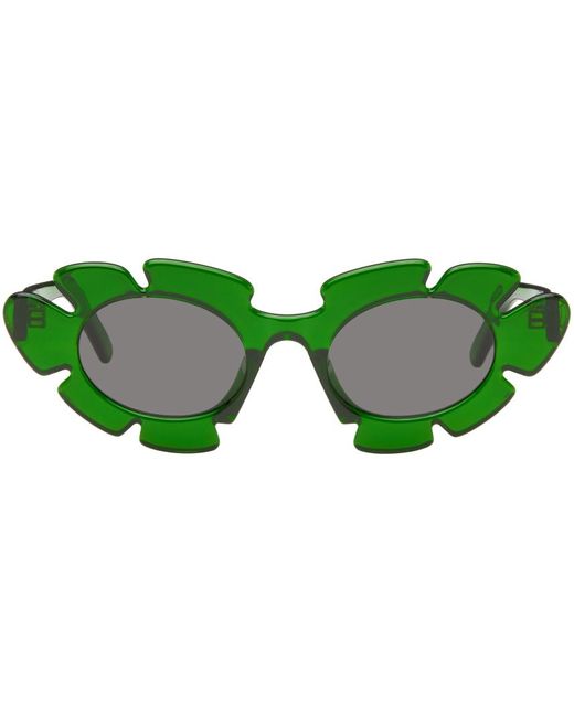 Loewe Green Flower Sunglasses for men