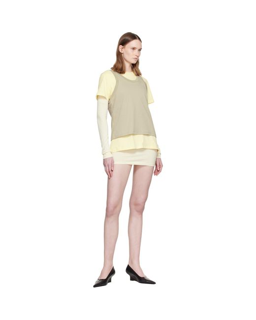 Wardrobe NYC Yellow Layered Minidress Set