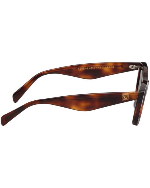 Totême  Black Toteme Tortoiseshell 'the Classics' Sunglasses