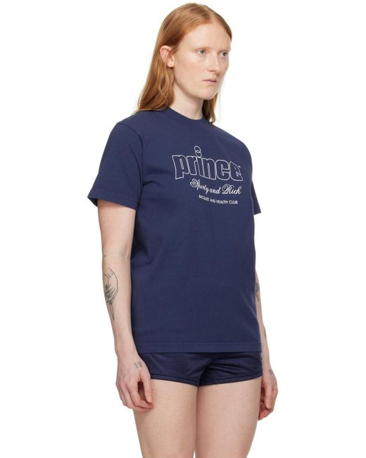 Sporty & Rich Blue Navy Prince Edition T-shirt