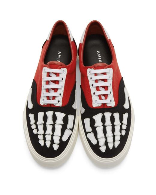 amiri skeleton sneakers