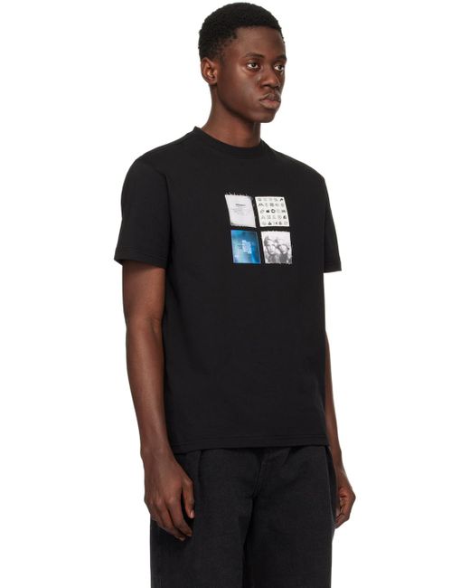 T-shirt à écussons Adererror pour homme en coloris Black
