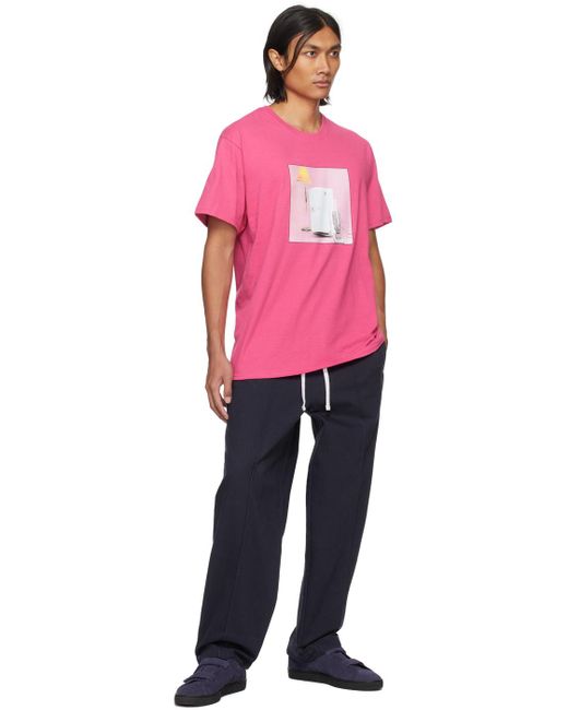 メンズ Noah NYC The Cureコレクション プリントtシャツ Pink