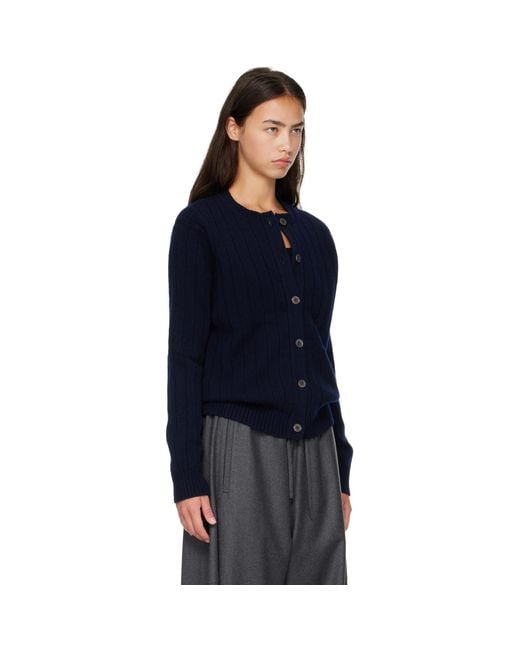 &Daughter Blue Rooney Rib Cardigan
