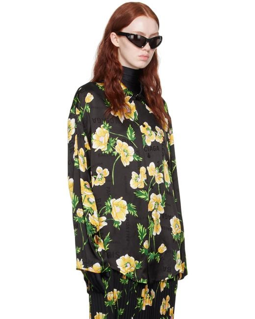 Balenciaga floral hotsell shirt