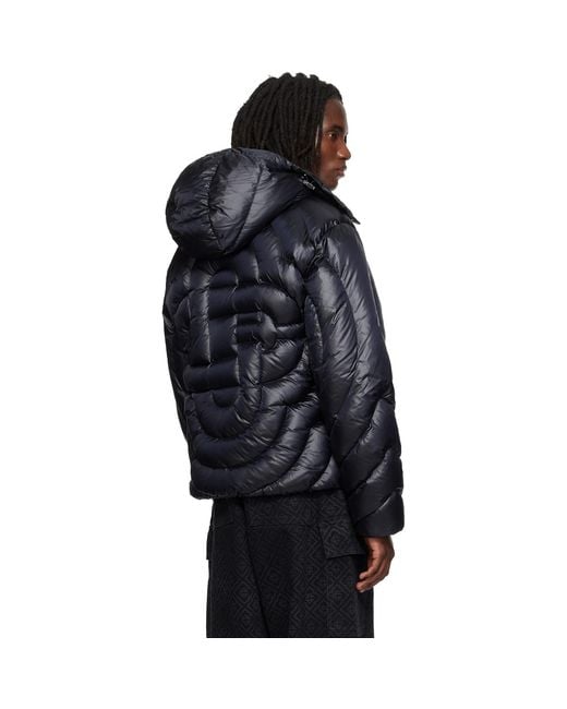Casablanca Black Quilted Down Puffer Jacket for men