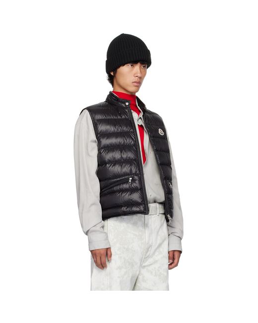 Moncler Black Gui Down Vest for men