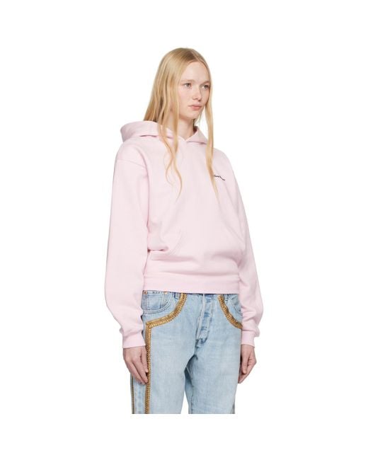 Coperni Pink Disney Crown Hoodie