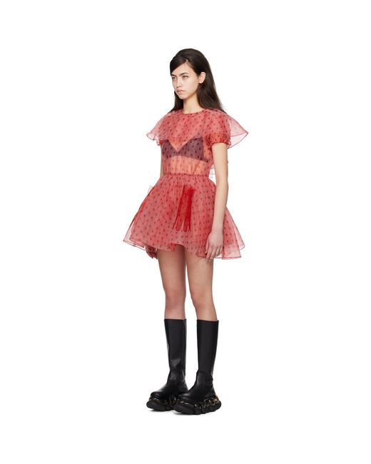 Im Sorry by Petra Collins Red Ssense Exclusive Jennyfax Edition Tulle Minidress