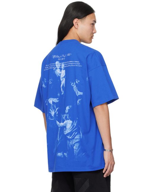 Off-White c/o Virgil Abloh Blue Stamp T-shirt for men