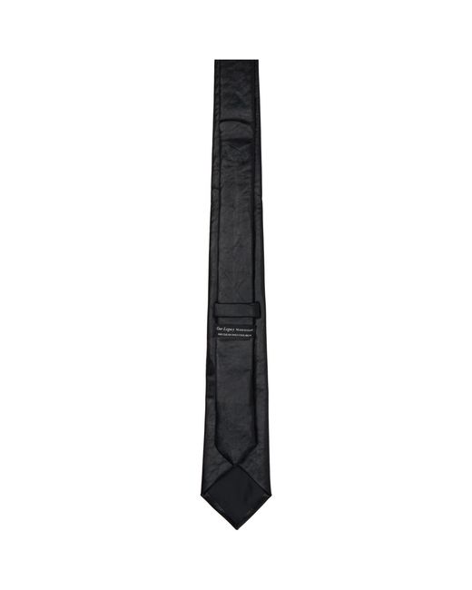 Our Legacy Faux-Leather Tie in Black for Men | Lyst