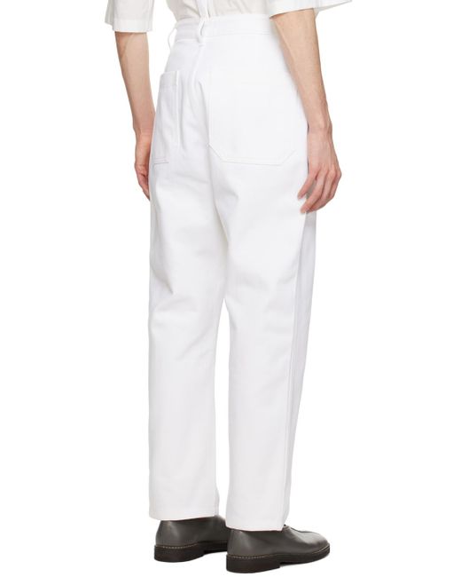 Studio Nicholson White Bill Jeans for men