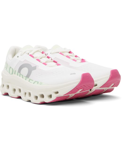 On Shoes ホワイト＆グリーン Cloudmster スニーカー Black