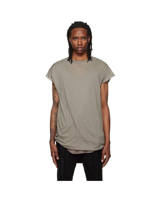 Rick Owens Gray Tower Rick S Jumbo S/S T-Shirt for men
