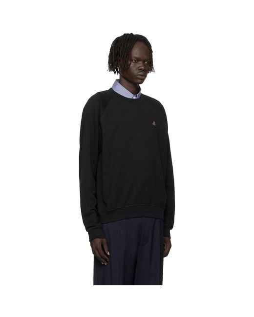 Vivienne Westwood Black Raglan Sweatshirt for men