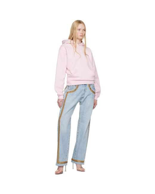 Coperni Pink Disney Crown Hoodie