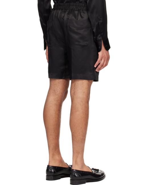 Short noir à plis Tom Ford pour homme en coloris Black