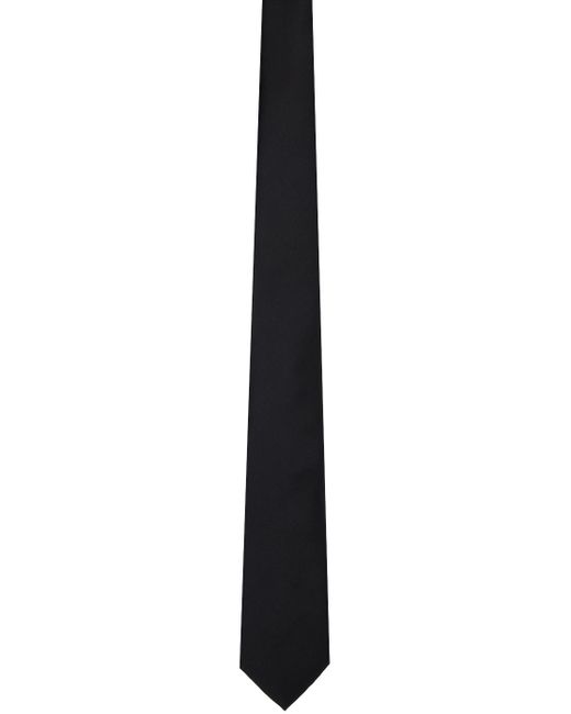 Cravate noire en soie Emporio Armani pour homme en coloris Black