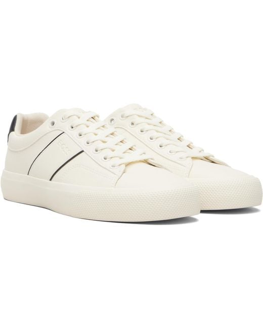 Boss Black Off- Faux-Leather Sneakers for men