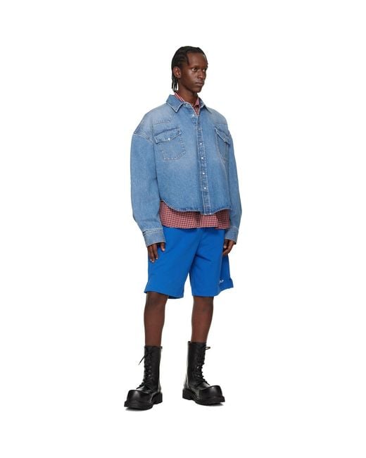 Vetements Blue 'Alaska' Tourist Shorts for men