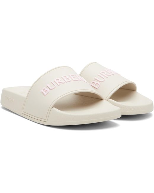 Burberry Black Logo Slides