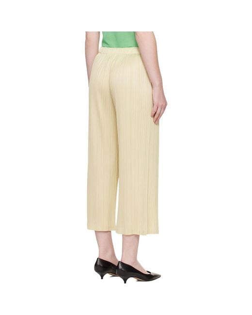 Pleats Please Issey Miyake Natural Monthly Colors December Trousers