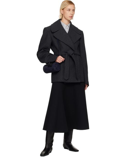 Proenza Schouler Blue Crossbody Silo Suede Bag