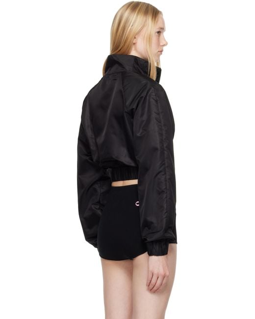 Area ブラック Crystal Trim トラックジャケット Black