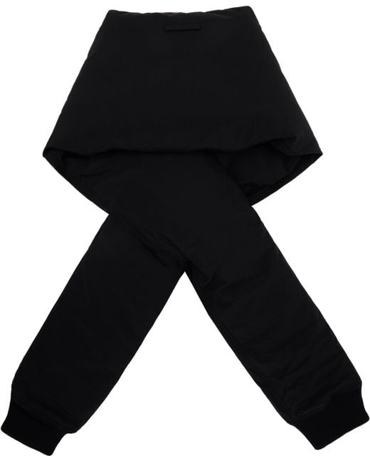 Jean Paul Gaultier Black Padded Sleeve Scarf for men