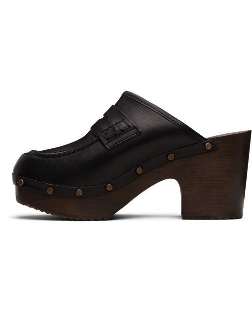 A.P.C. Black 'Les Sabots' Heels