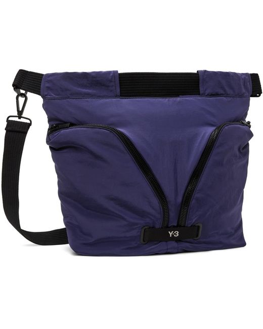 Y-3 Blue Utility Tote for men