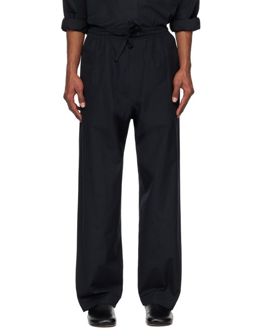 メンズ Lemaire ブラック Pyjama トラウザーズ Black