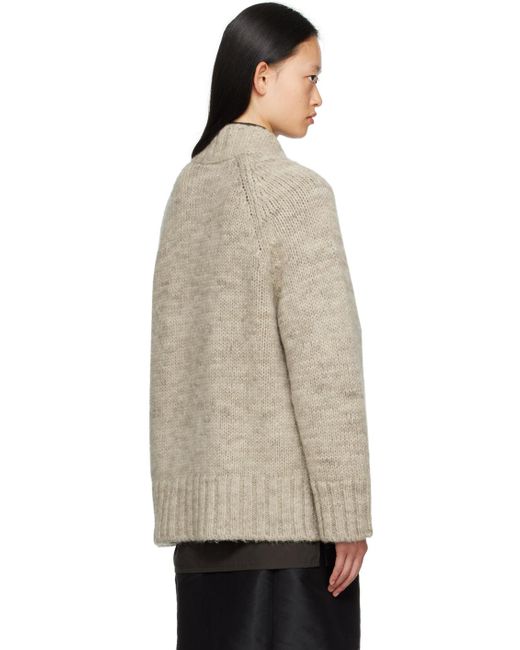Maison Margiela Green Botanical-Dyed Cardigan