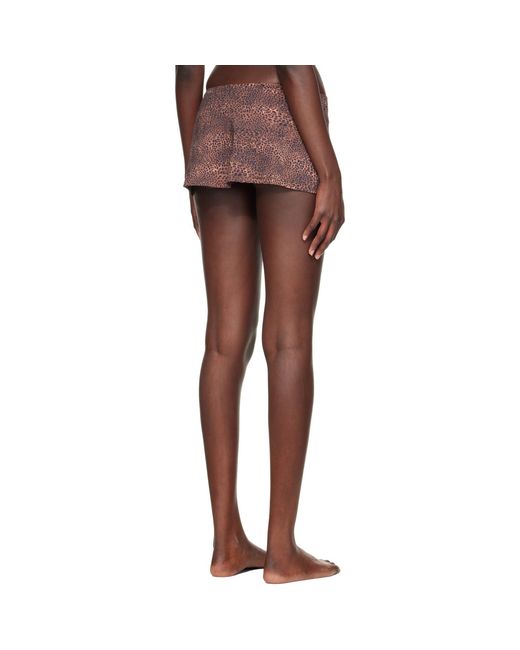 Fruity Booty Brown Shania Swim Bloomer Miniskirt