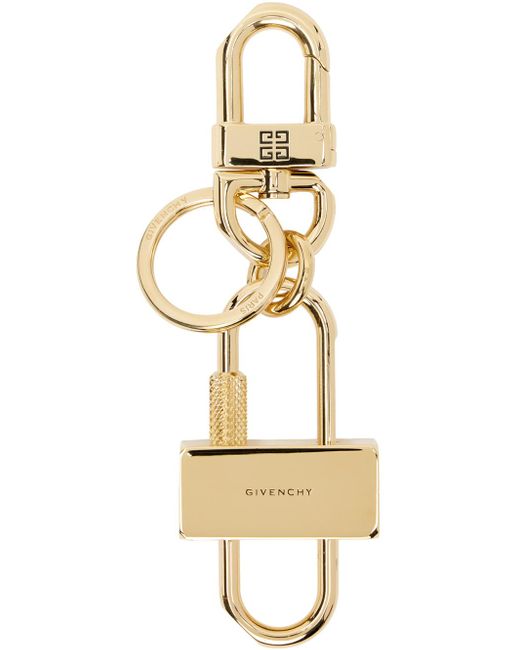 Givenchy Natural Padlock Keychain for men