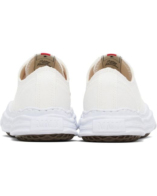 Maison Mihara Yasuhiro Black Off- 'Hank' Og Sole Canvas Low-Top Sneakers for men