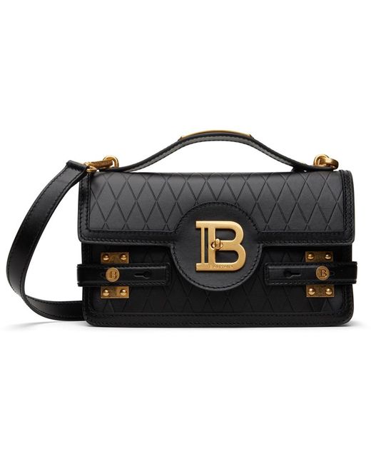 Balmain Black B-buzz Shoulder 24 Bag