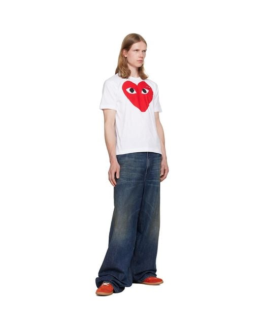 COMME DES GARÇONS PLAY Red Heart Emblem' T-Shirt for men