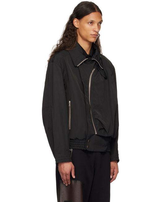 メンズ Dries Van Noten パデッド ジャケット ブラック | Lyst