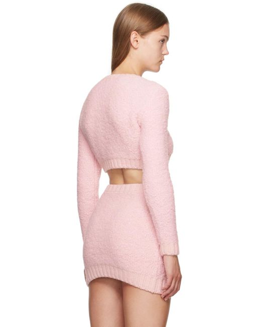 Gcds Pink Hairy Sweater