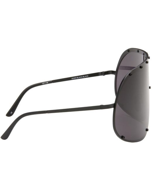 Rick Owens Gray Porterville Shield Sunglasses for men