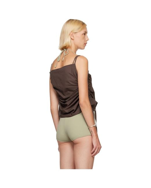Baserange Brown Ssense Exclusive Pictorial Top