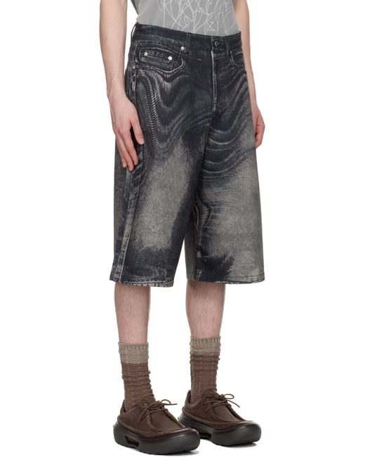 CAMPERLAB Distorted Print デニムショートパンツ CAMPERLAB Distorted Print Denim Shorts in Blue for Men | Lyst