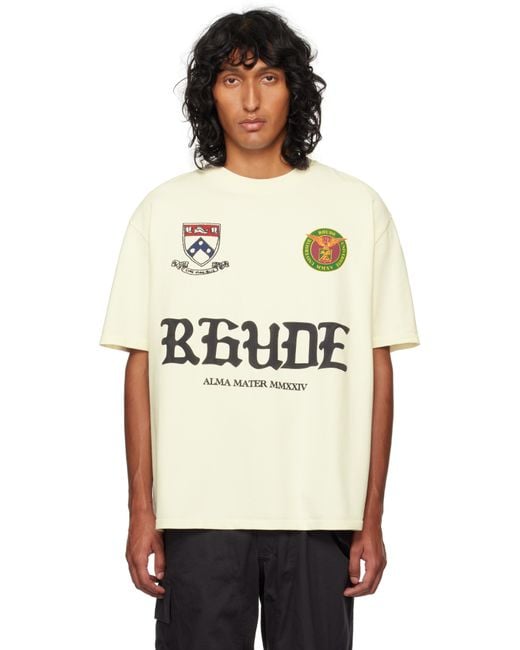 Rhude Runway Script T-Shirt in Black for Men | Lyst