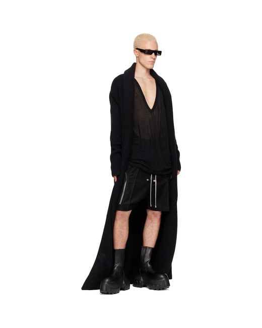 Rick Owens Black Tower Heizer Shorts for men